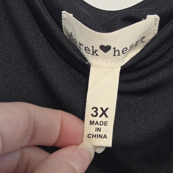 Derek Heart Black Midi Dress - Picture 4 of 6